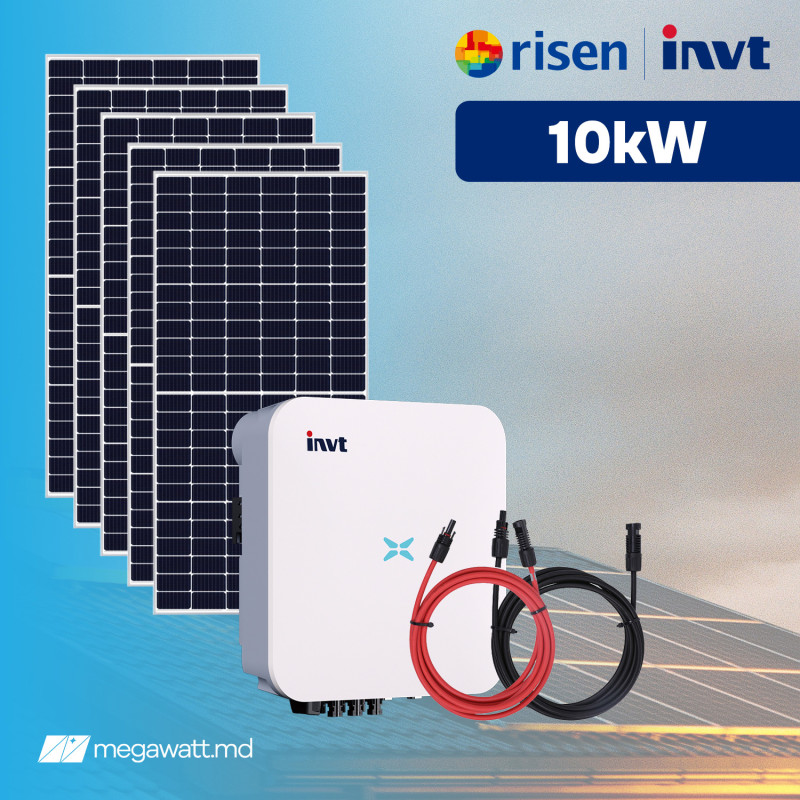 10 kWp Risen + INVT Sistem Fotovoltaic Trifazat On-Grid