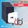 10 kWp TW Solar 550W + Huawei Sistem Fotovoltaic Trifazat On-Grid