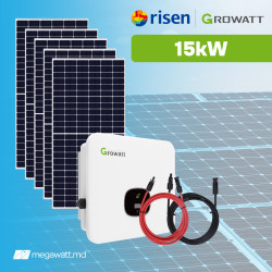 15 kWp Risen + Growatt Sistem Fotovoltaic Trifazat On-Grid